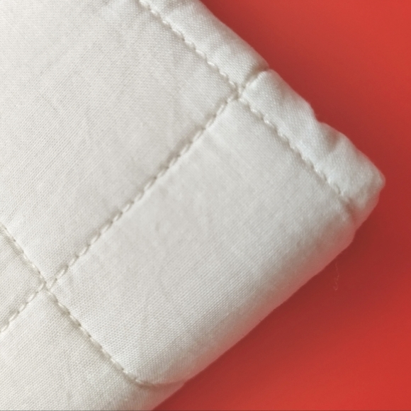 Ralph Lauren One (1) ASHER Euro Sham Ivory off white 26 x 26 Quilted Cotton - Picture 2 of 8